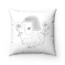 Load image into Gallery viewer, Lady Solitude Pillow in Grey