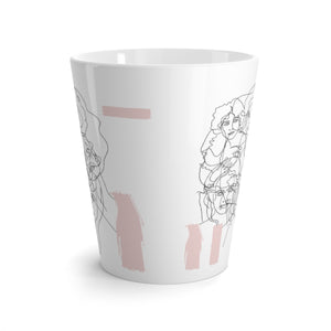Interconnected Pink Latte Mug