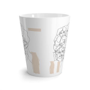 Interconnected Beige Latte Mug