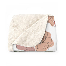 Load image into Gallery viewer, Floral Pattern Sherpa Fleece Blanket