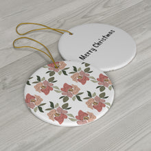 Load image into Gallery viewer, Reversible Floral Pattern Ornament