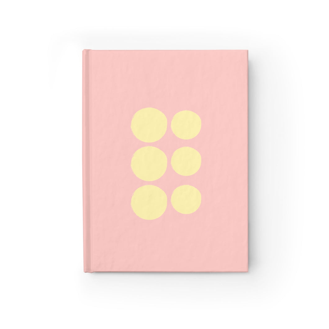 Coral Polka Dot Journal - Ruled Line