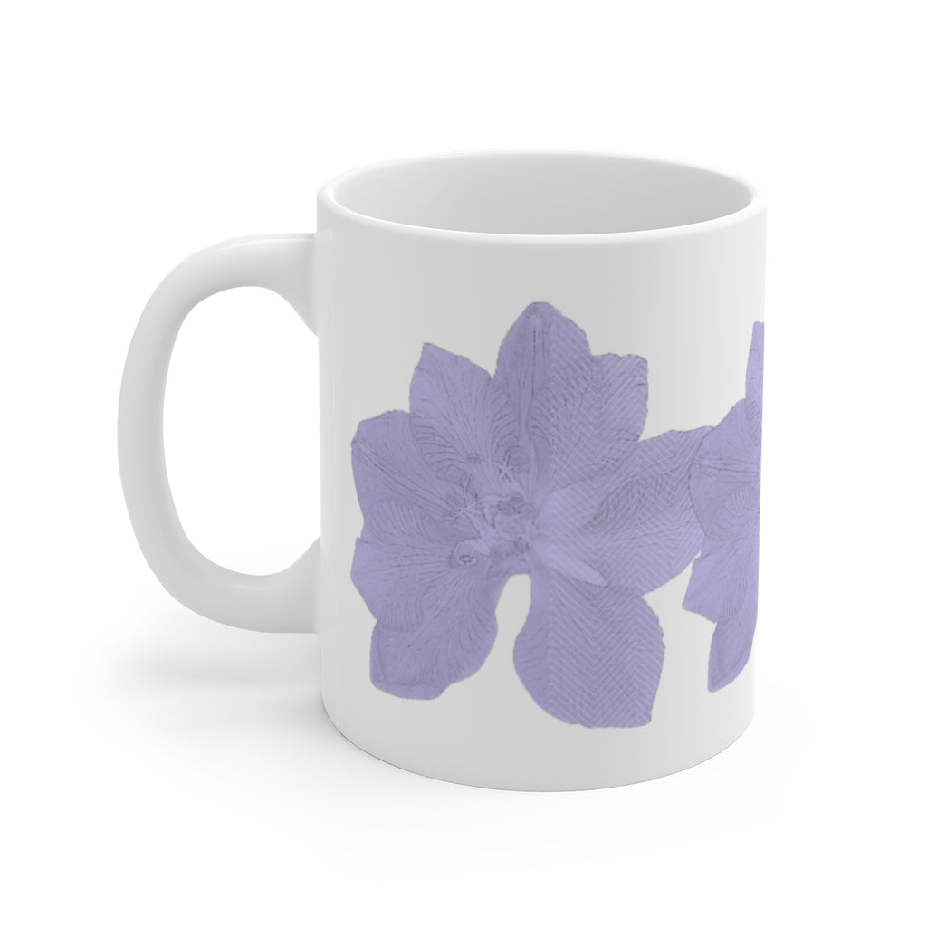 Purple Floral Mug