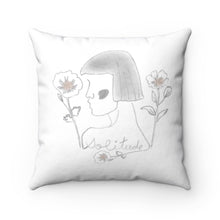 Load image into Gallery viewer, Lady Solitude Pillow in Grey