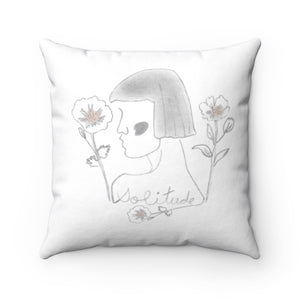 Lady Solitude Pillow in Grey