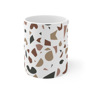 Brown Terrazzo Ceramic Mug