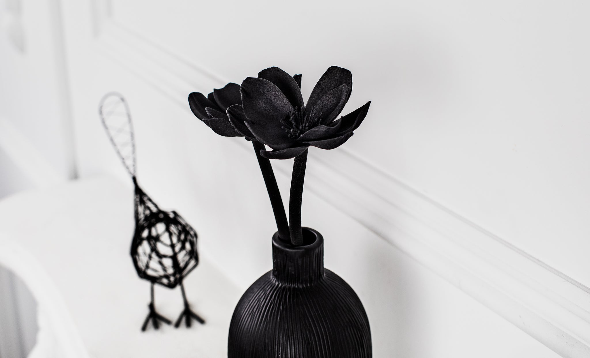 High-Quality Luxury, Elegant & Modern Black Artificial Flowers